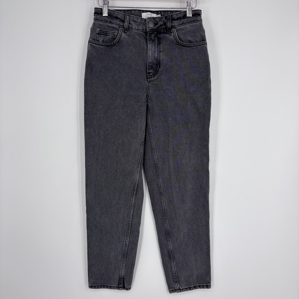 &‎ Other Stories Paris Atelier Jeans Women 26 Gray High Rise Tapered Acid Wash